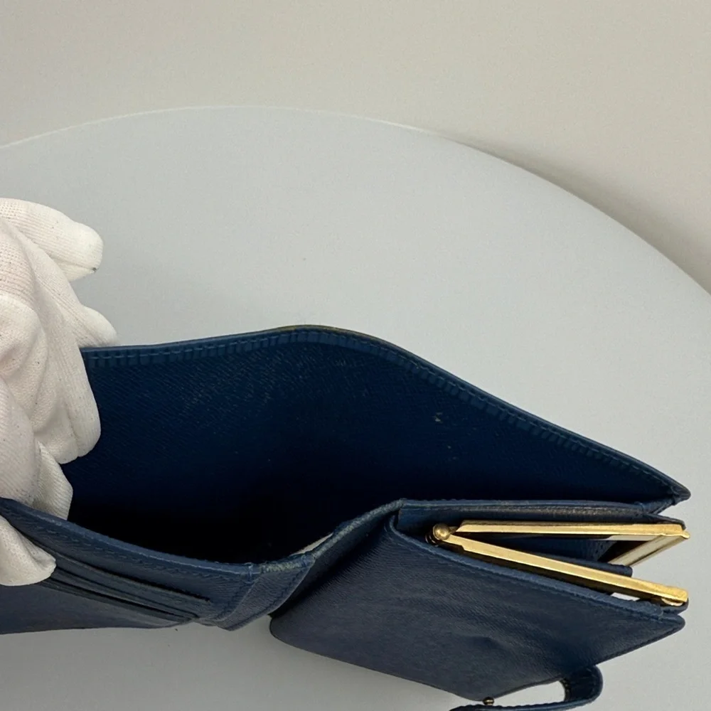 Louis Vuitton 100% Authentic Royal Blue Wallet With Gold Hardware​ - Picture 10 of 16